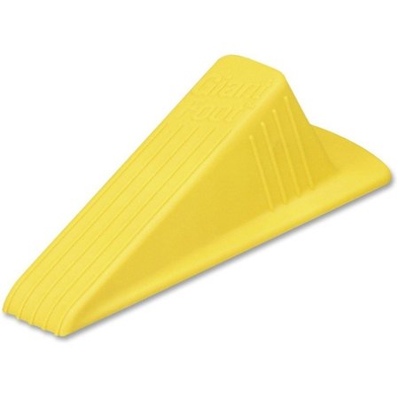 GIANT FOOT Doorstop, 3-1/2"x6-3/4"x2", Safety Yellow MAS00966